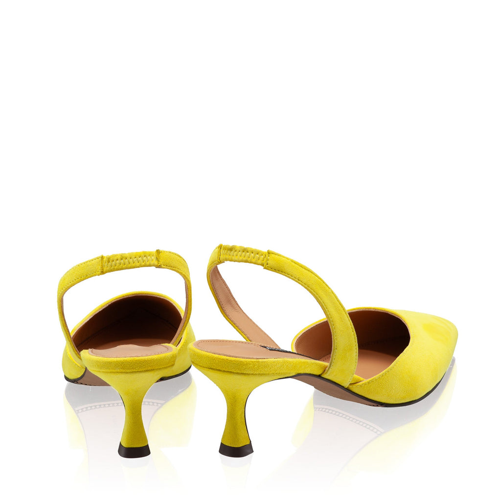 Pantofi Decupati Dama 8054 Camoscio Galben