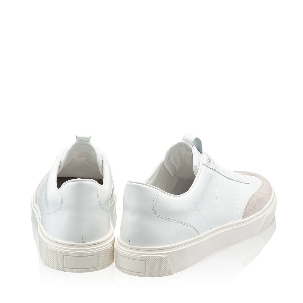 Pantofi Sport Barbati 7312 Vitello + Crosta Alb