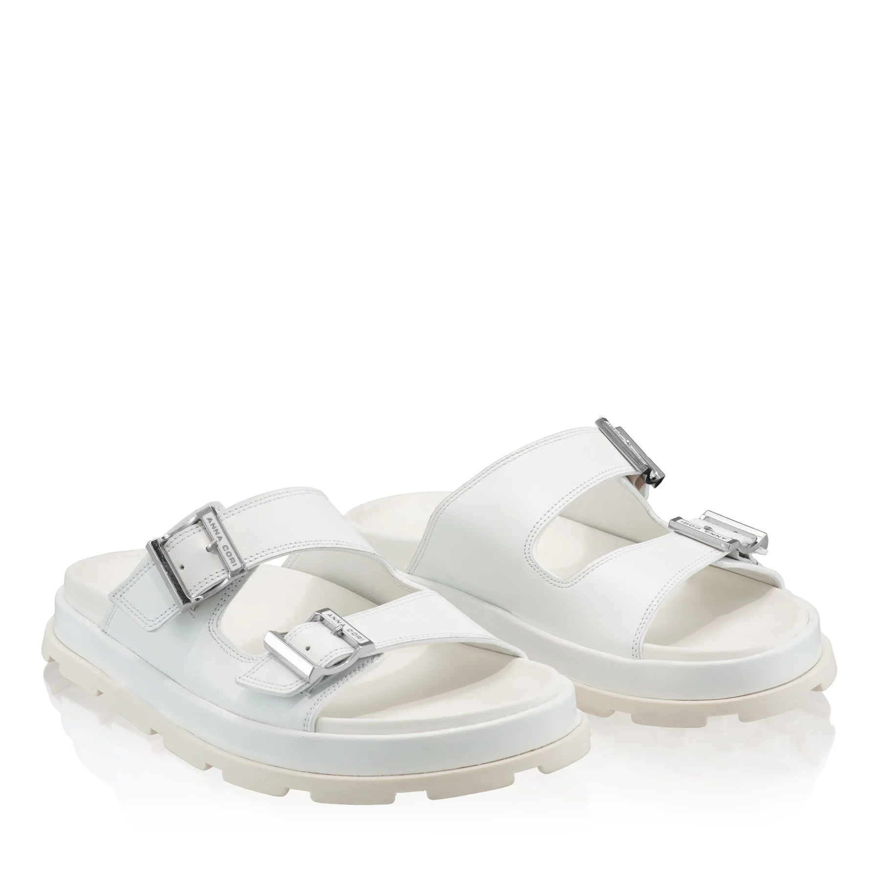 Papuci Dama 7569 Vitello Alb