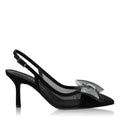 Pantofi Decupati Dama 8080 Camoscio+Rete Negru