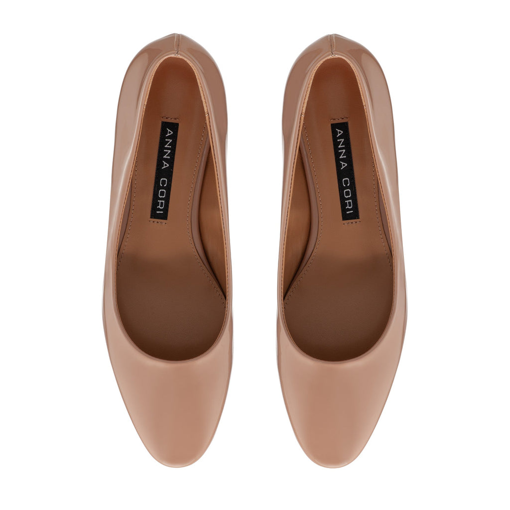 Pantofi Eleganti Dama 8047 Lac Nude