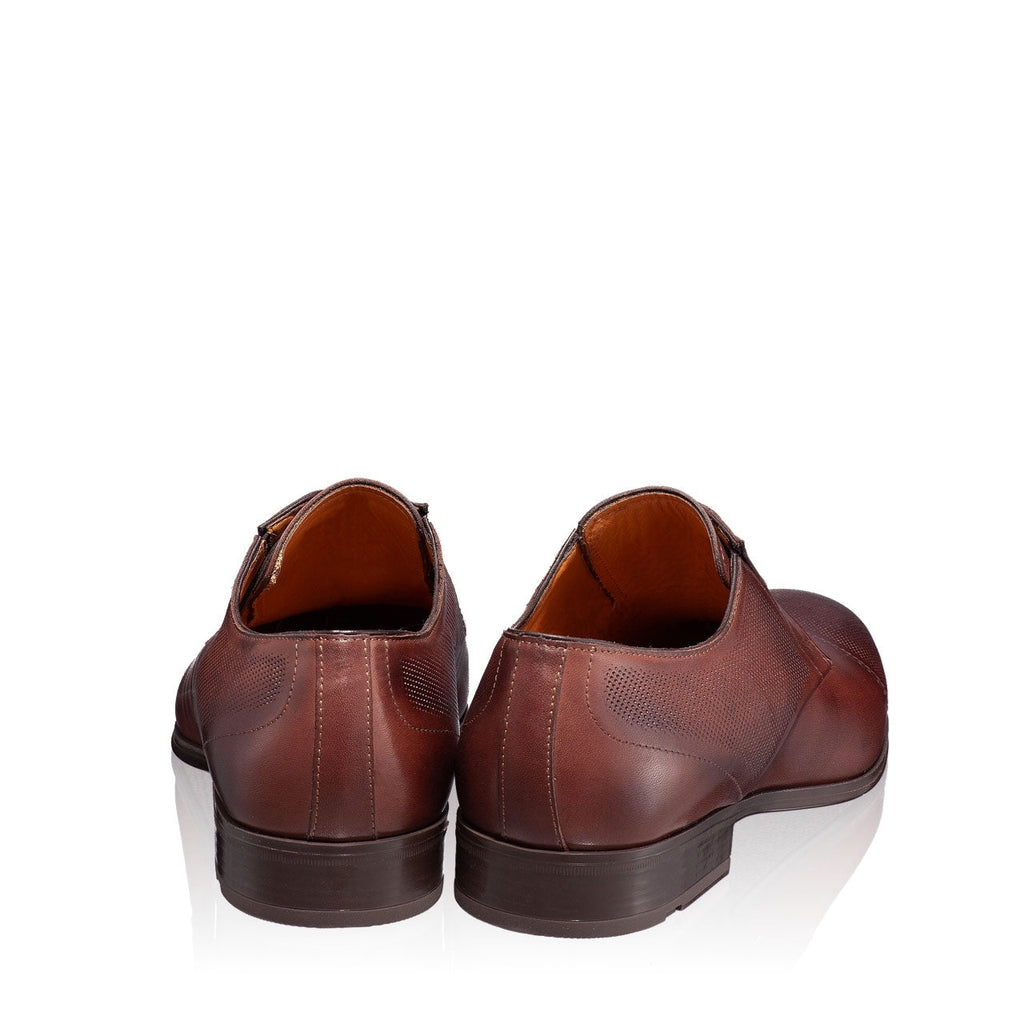 Pantofi Eleganti Barbati 6856 Vitello Foro Maro