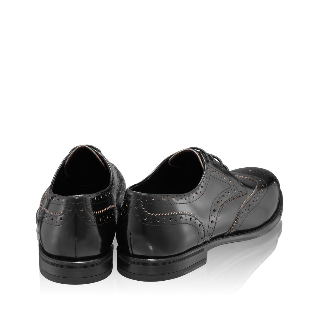 Pantofi Eleganti Barbati 7020 Abrazivato Negru